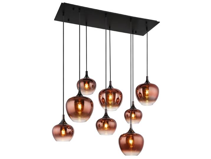 Suspension métal noir mat, 120cm