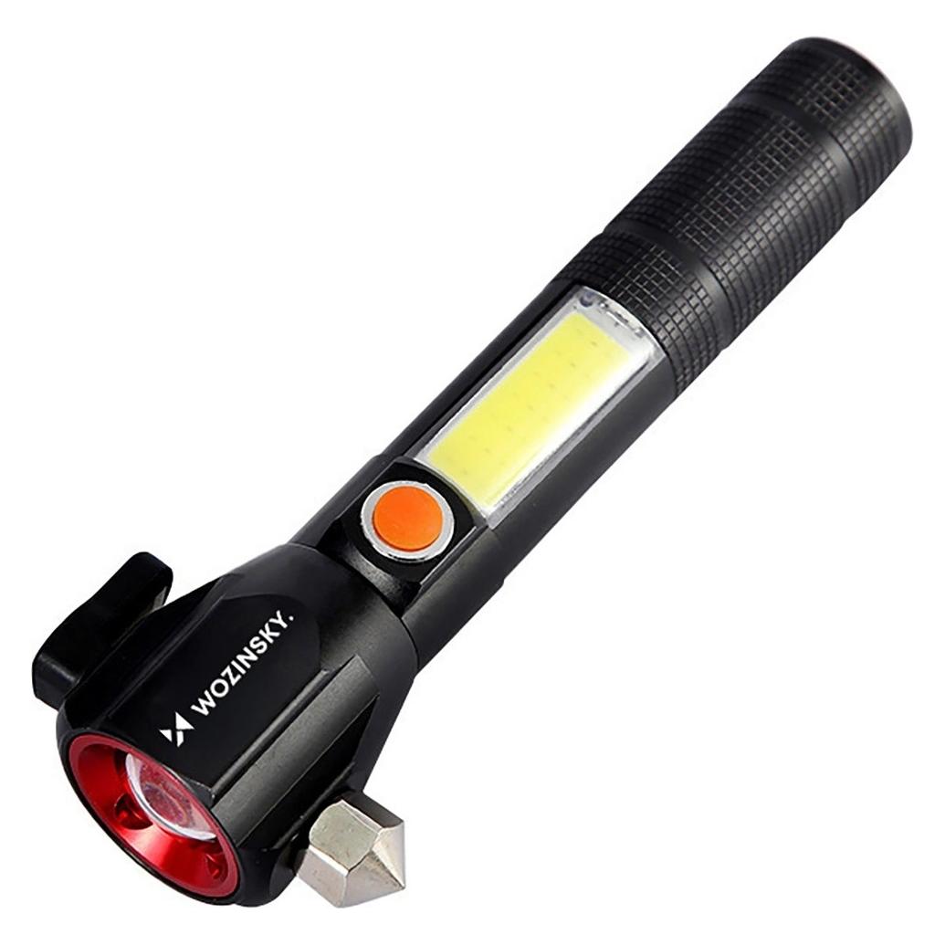 Wozinsky WLR-31 5W 500lm CREE 3-in-1 Multifunction Flashlight with Glass Breaker and Seat Belt Cutter - B... (16.60 cm, 500 lm) (1409315874)