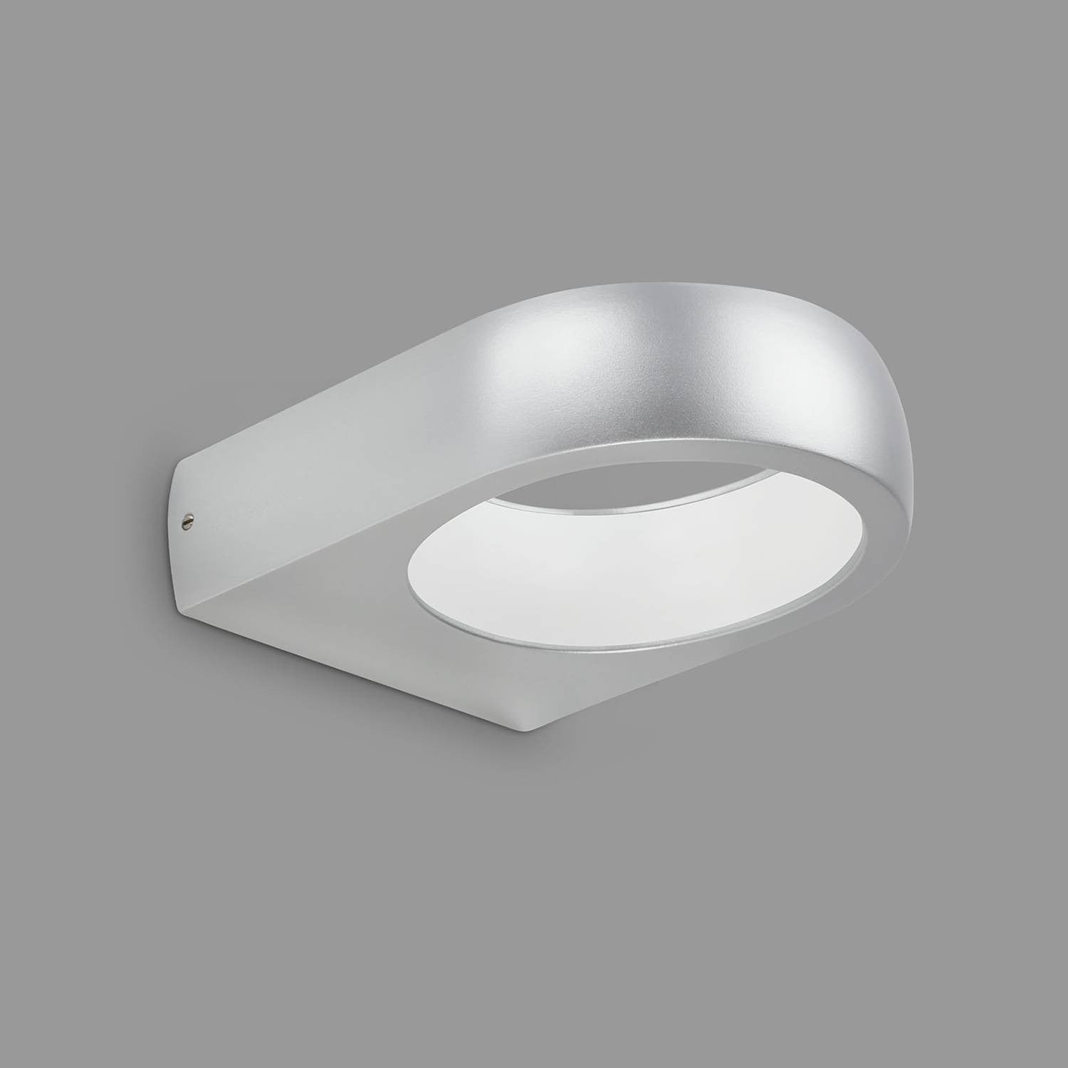 Telefunken PUKA LED buitenwandlamp zilver, IP44, up/down licht, 7,5W