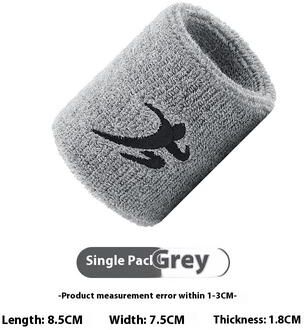 Friendly Fresh Finds Breathable Sweat Absorbing Sports Wristbands Premium Wrist Support For Men And Women. light Grey