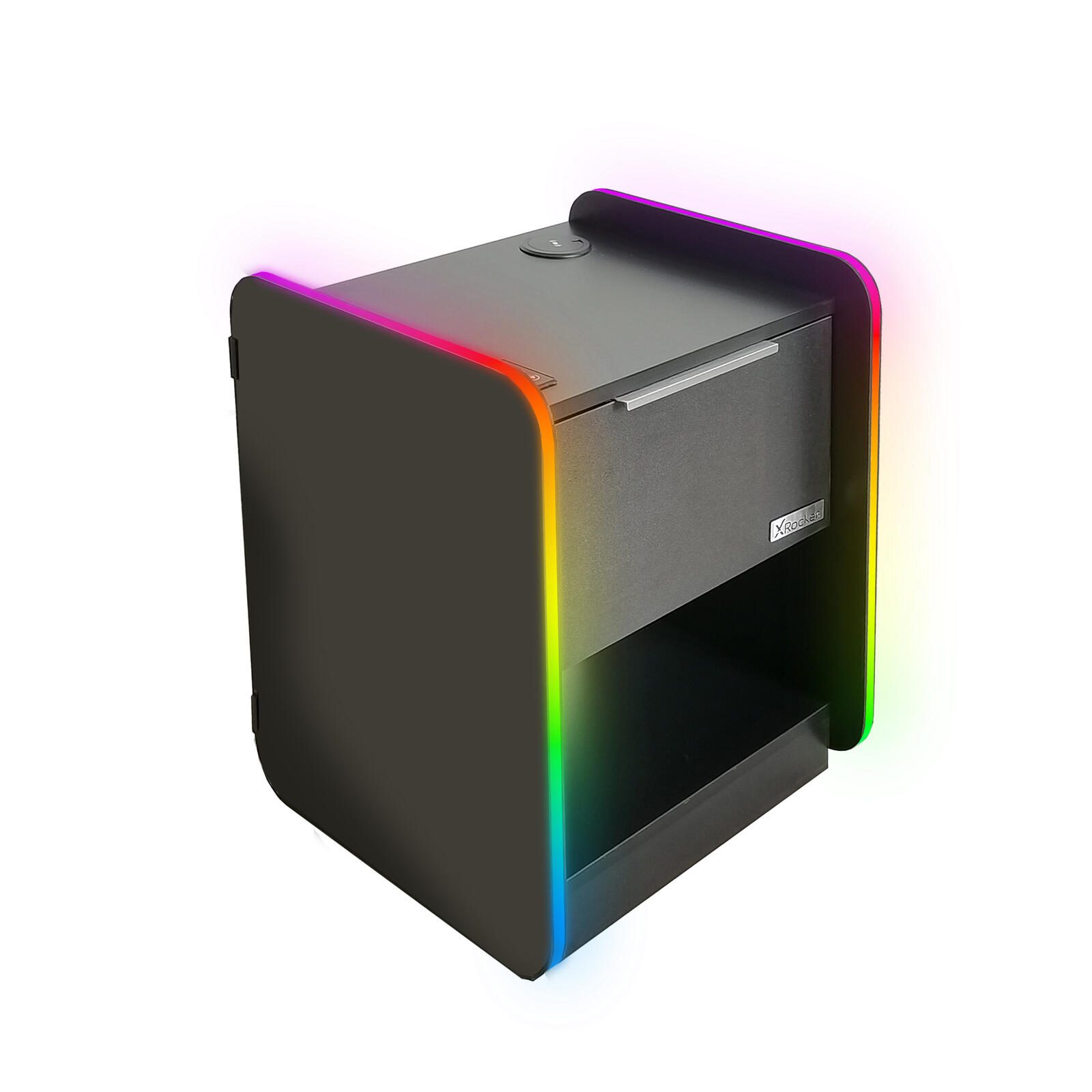 X Rocker Electra Nachttisch - Gaming Nachtschrank mit RGB-Beleuchtung, App-Steuerung & Wireless Charging 2023267