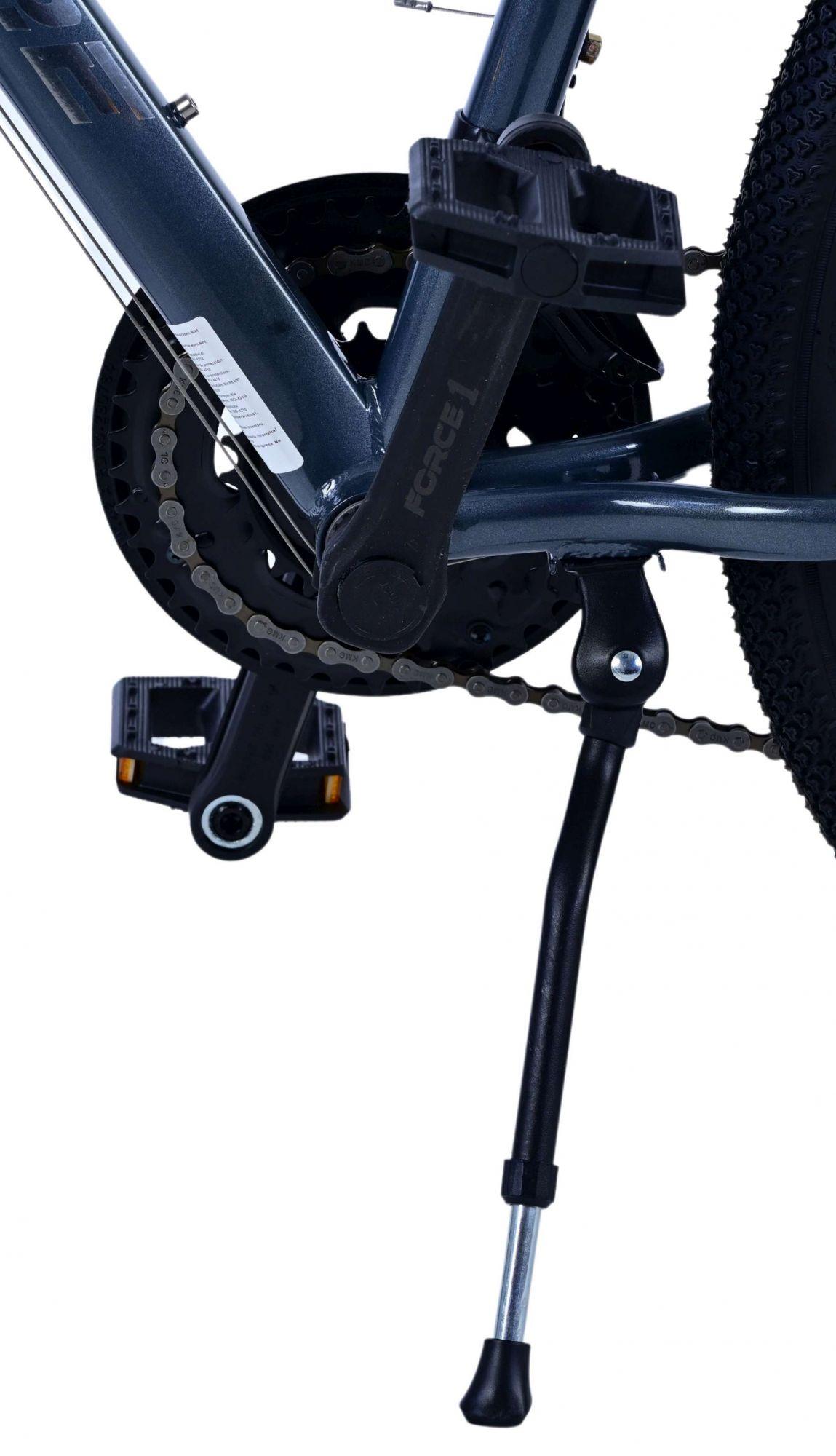Volare XC Race Kinderfahrrad - 24 Zoll - Blau-Grau - 21 Gänge - Mit em Kabelschloss