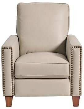 Collins Push-Back Recliner - Clay Leather - Grandin Road