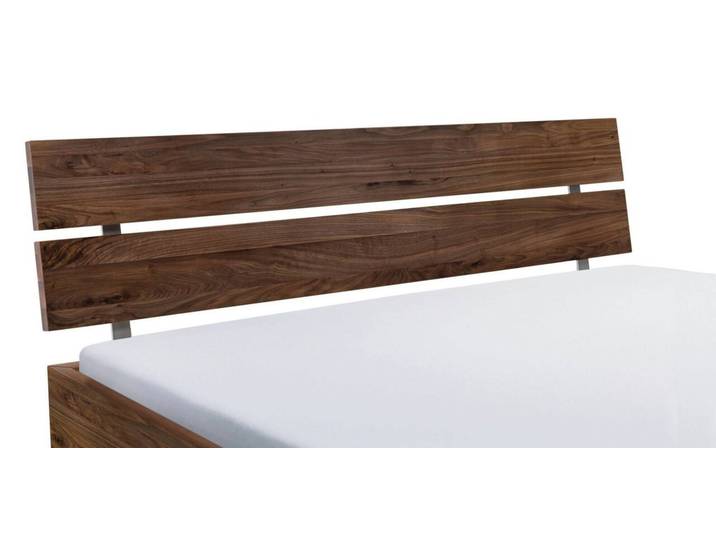Hasena Kopfteil Holz/Metal TRENTO, nussbaum, Massivholz