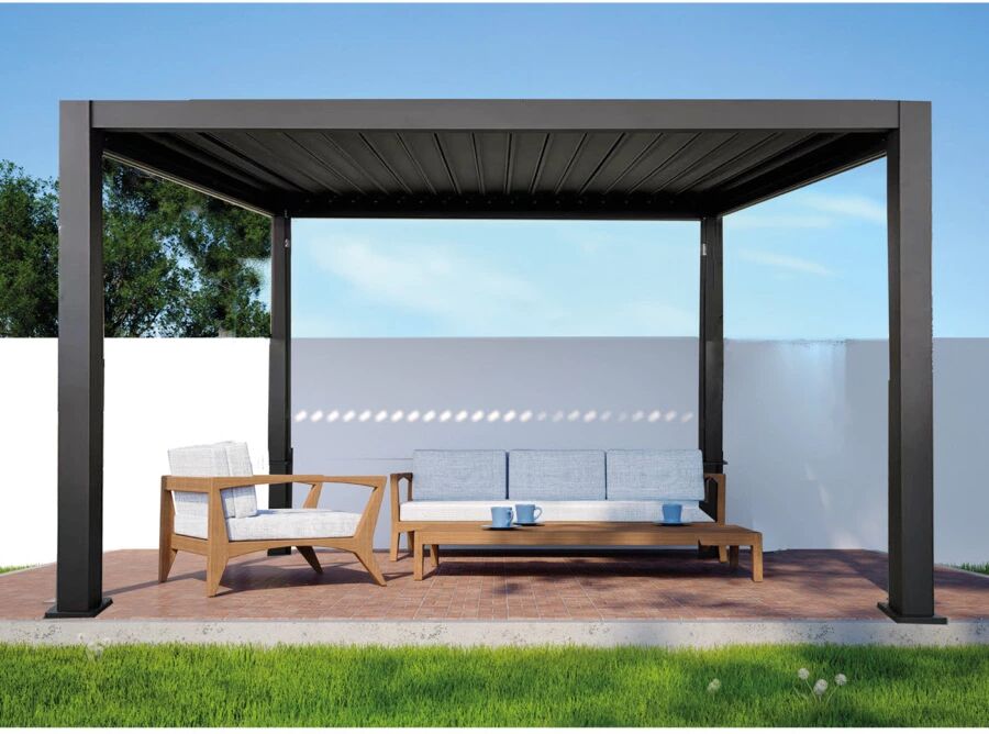 EuroGarden PERGOLA BIOCLIMATICA ATENA 3X3X2.5H GRIGIA