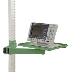Manuflex ZB3568.6011 Ablageboard, drehbar für UNIVERSAL und PROFI, BxT 370 x 370 mm, mit Doppelgelenk-Schwenkausleger