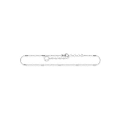 Fußkette THOMAS SABO "Klassisch" Gr. 27, silber (silberfarben), Fußketten, Damen, 27, Silber 925 (recycelt)