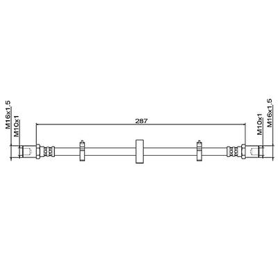 METZGER AUTOTEILE Bremsschlauch 4111492 für Iveco