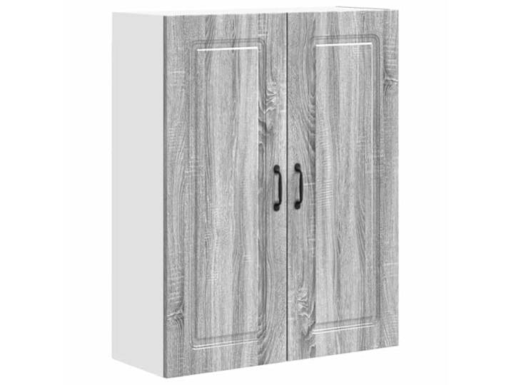 HKTMGDNG Küchen-Wandschrank Graues Sonoma 80x31x100 cm Holzwerkstoff Praktischer Hängeschrank für die Küche mit 2 Türen und 3 Böden bietet reichlich Ordnung für Geschirr und Küchenhelfer.
