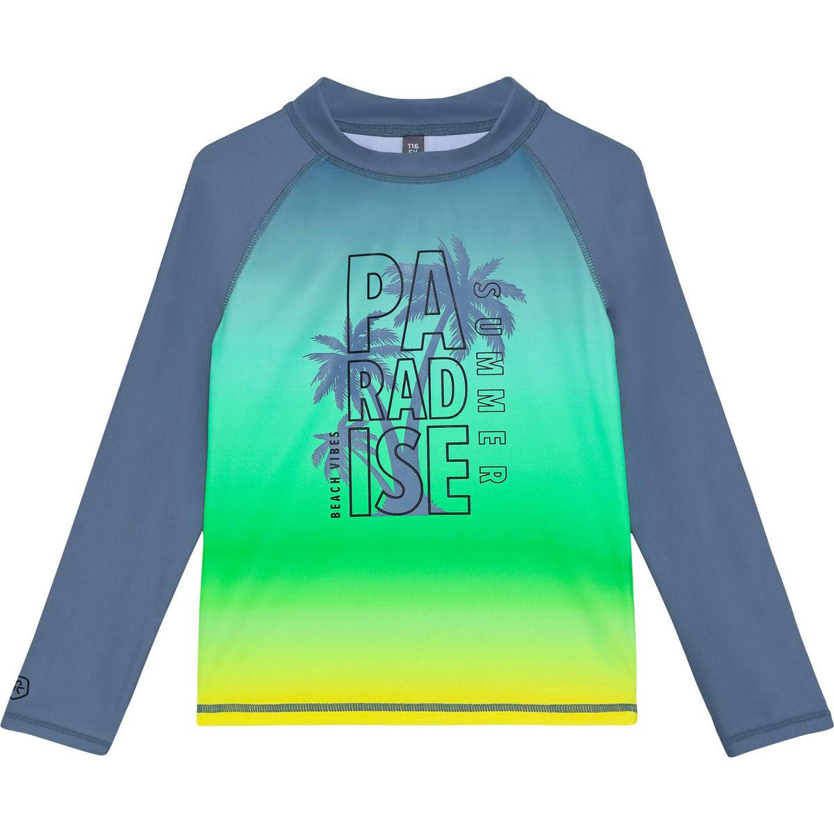 Color Kids Tshirt Long Sleeve W. Chest Print 720385 coronet blue (7450) 104 720385-7450-104
