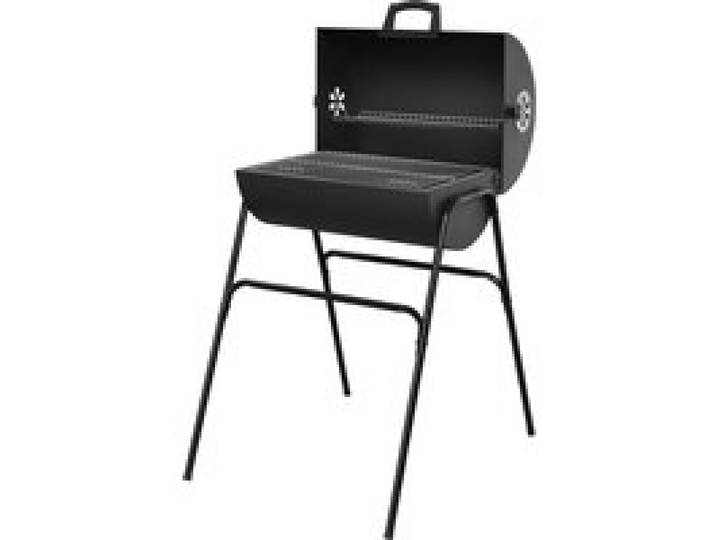 GRILLMEISTER Barbecue baril à charbon de bois, 51 x 34 cm