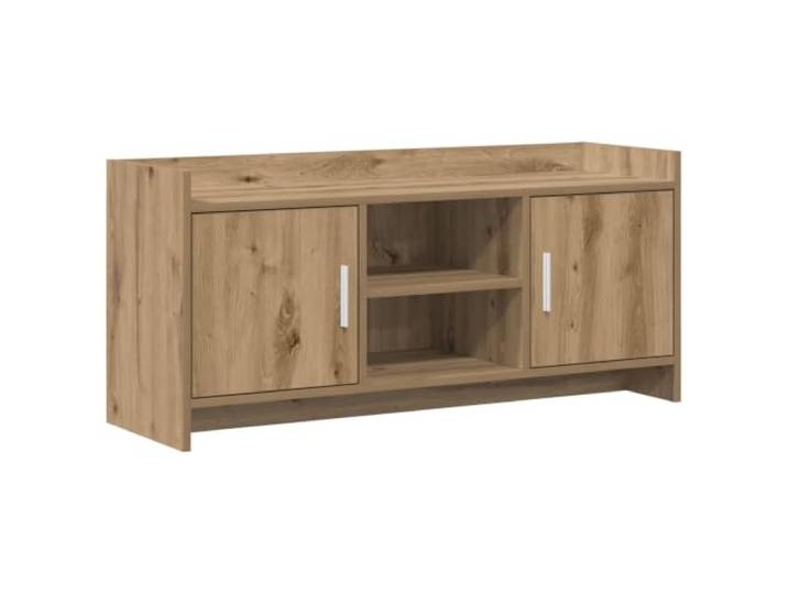PUGYNBK TV-Möbel, 102 x 33 x 47 cm, Eiche Artisan Robustes Holz, Metallgriffe, geräumige Aufbewahrung, einfache Reinigung, rechteckiges Design