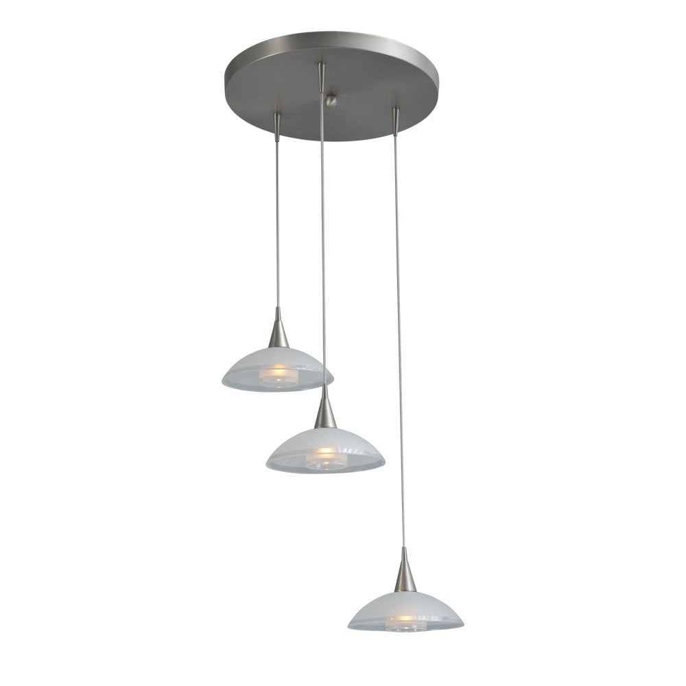 Design hanglamp Melani vide model Masterlight in zilver van metaal en glas