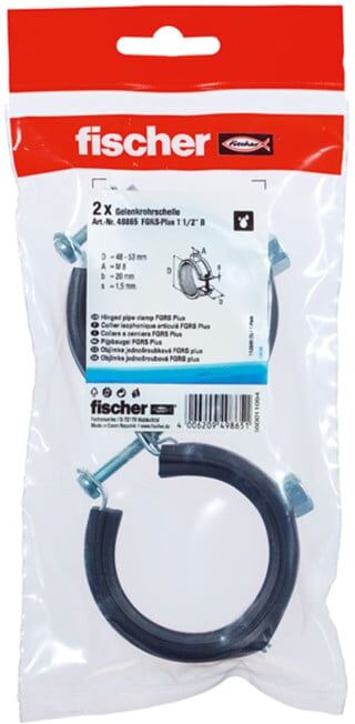 fischer articulated pipe clamp FGRS Plus 1 1/2