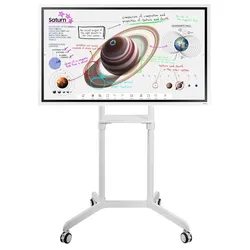 Samsung Flip Pro WM55B Flipchart 138,7 cm 55 Zoll inkl. Peerless TRVT-FLIP2 mobiler Rollwagen