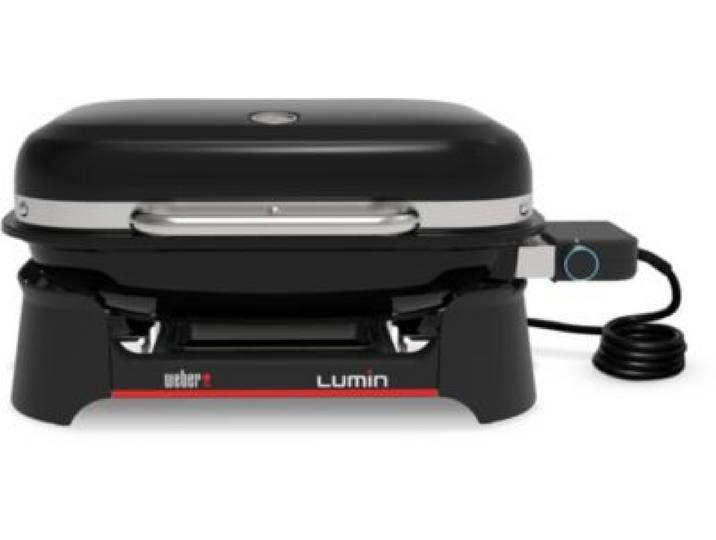 Weber - Barbecue Électrique Electrique Lumin + Plancha Black