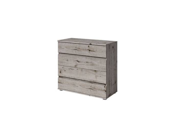 Masseno Kommode HEIMOR 91,5 cm Sideboard mit 4 Schubladen Eiche Wellington