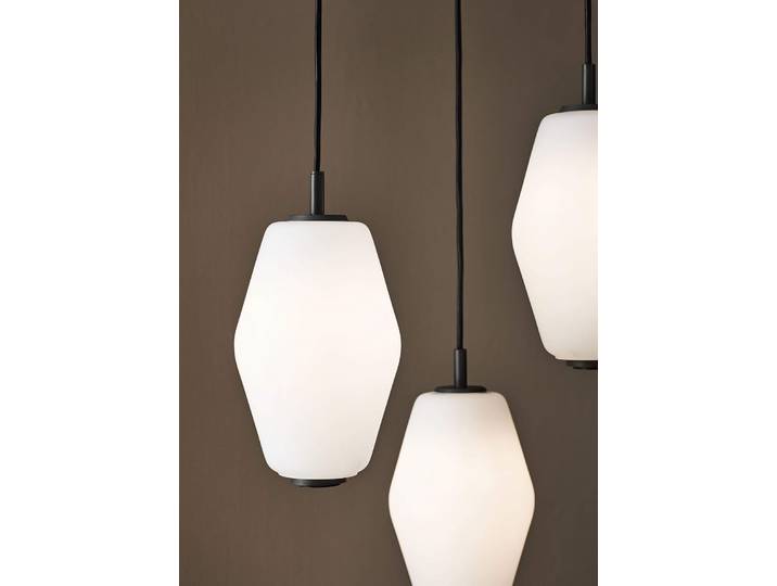 Dahl Small Pendelleuchte Opal Glas Weiß/Grau - Northern - Wohnzimmer - Metall