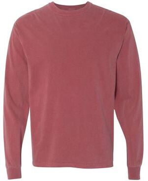 Comfort Colors C6014 Men's Adult Long Sleeve Top in Brick size 3XL   Cotton 6014, CC6014