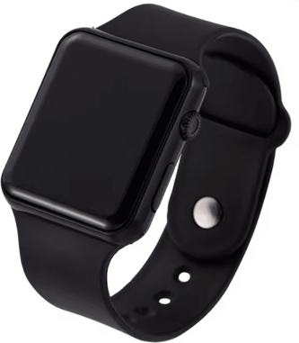 Inspire Essentials TimeFlex Digital LED Watch Sport Silicone Wristband Casual Watch black