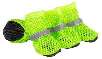 Fusion Finds Cooling Dog Boots For Summer Breathable Dog Shoes With Reflective Straps & Soft Anti Slip Soles green m
