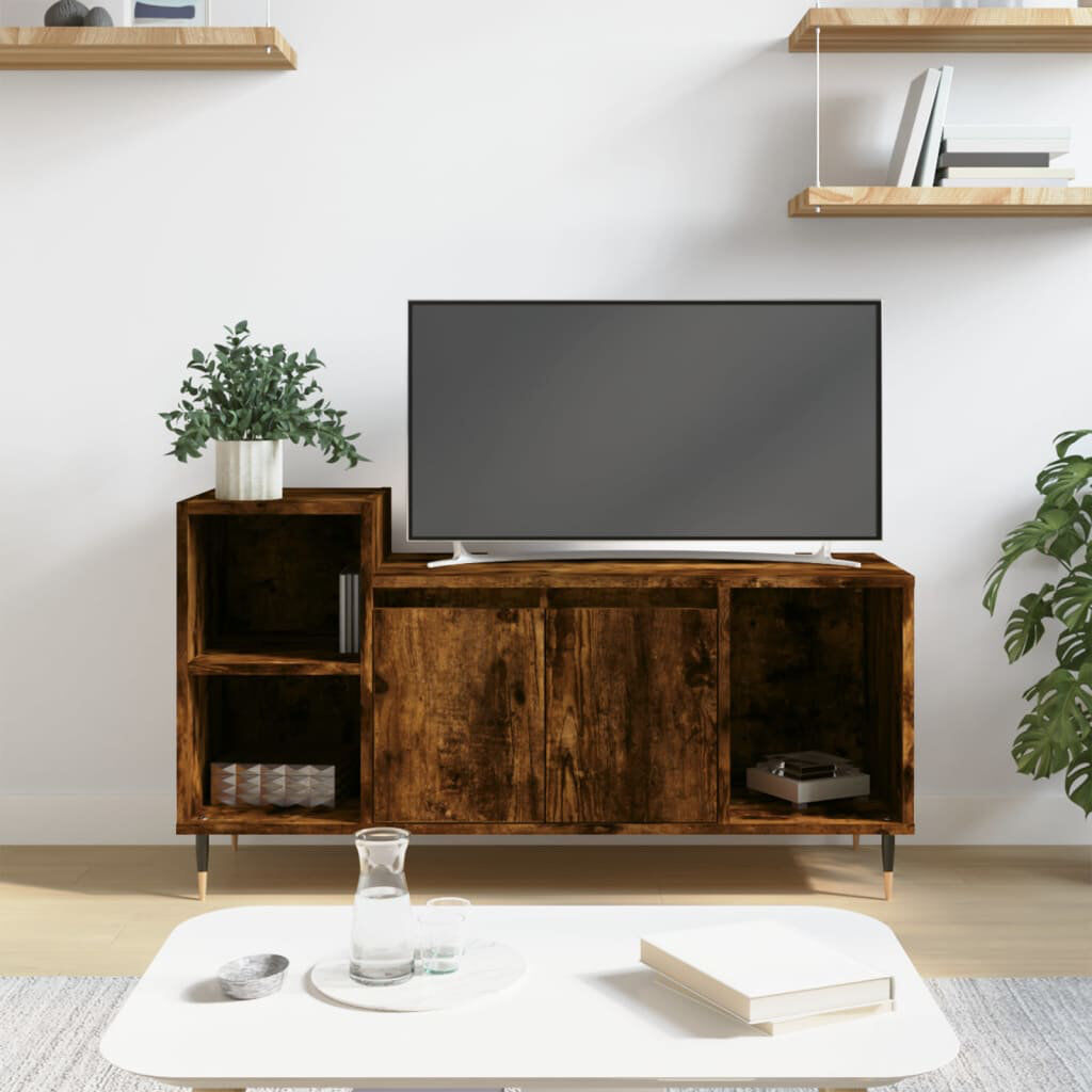 vidaXL TV Stand for TVs up to 32" Smoked Oak 32"