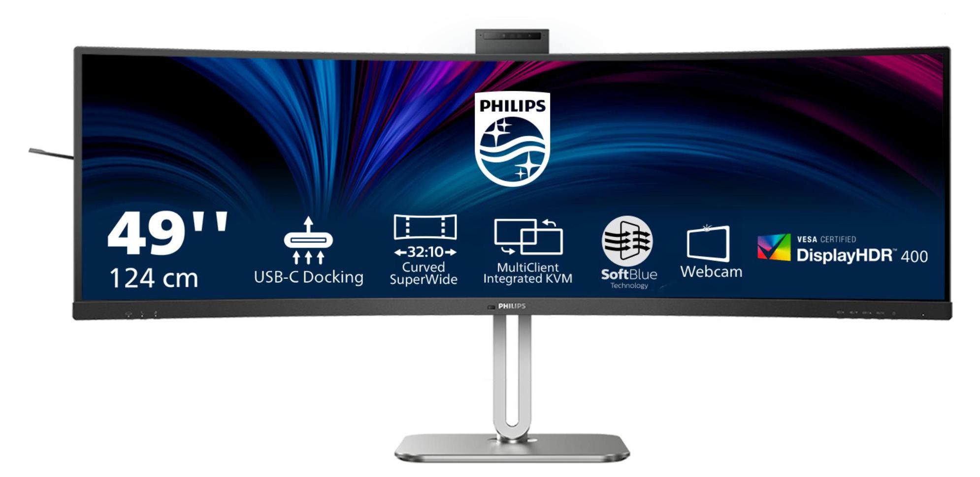 Philips 49B2U6900CH/00, 124 cm (48.8"), 5120 x 1440 Pixel, Dual QHD, LCD, 4 ms, Schwarz