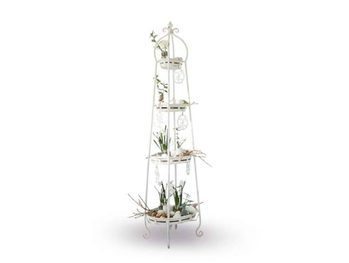 Loberon Etagere Ipas, antikweiß Französischer Landhausstil, Charmantes Antik-Finish, Vielseitig zu dekorieren