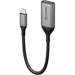 Alogic USB Adapter USB-C -> HDMI Bu. (HDMI), Video Adapter, Schwarz, Grau