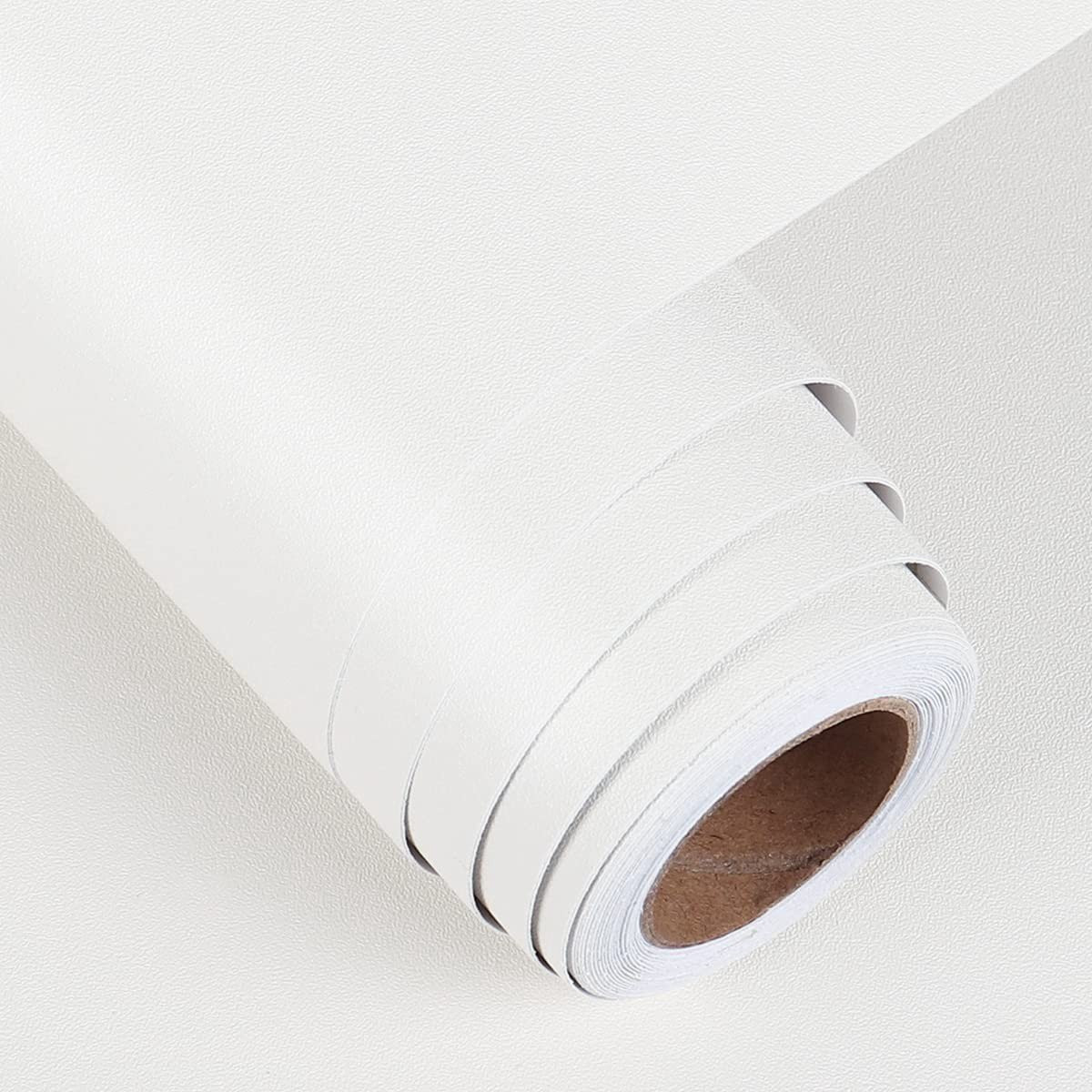 Dailygoods Funstick Zelfklevende Plakfolie voor Meubels en Werkbladen, Mat Wit, 30 x 500 cm