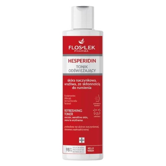 Floslek Pharma Hesperidin Tonik odświeżający - skóra naczynkowa,wrażliwa ze skłonnością do rumienia (Gesichtswasser, 225 ml) (39903590)