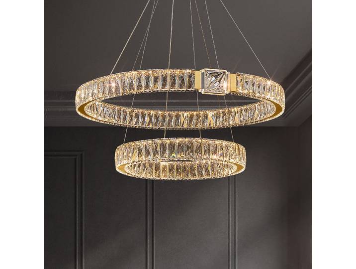 Moderne luxe LED lustres en cristal maison Villa éclairage salon salle à manger décoration plafond pendentif lumières luminaires d'intérieur
