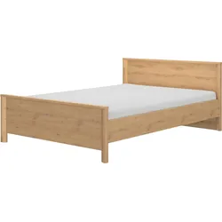 Kinderbett GAMI "Bett Lugano", braun (eiche artisan, eiche artisan, eiche artisan), B:146cm H:80cm L:209cm, Betten, Kinderbett