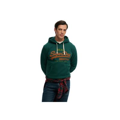 Sweatshirt SUPERDRY "Sweatshirt Vl Classic Hood", Herren, Gr. L, grün, Obermaterial: 80% Baumwolle CO. 20% Polyester PES., Sweatshirts Sweatshirt