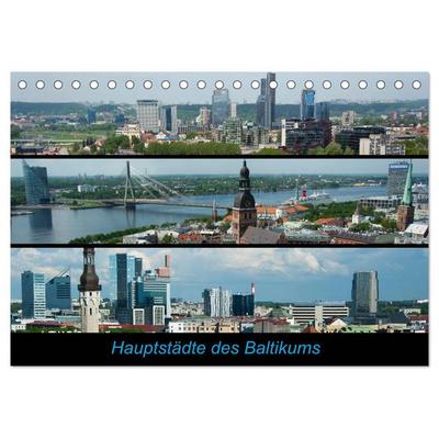 Hauptstädte des Baltikums (Tischkalender 2026 DIN A5 quer), CALVENDO Monatskalender
