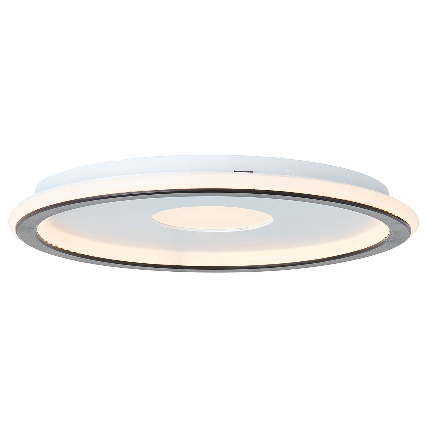 home24 LED-plafondlamp Vegas II wit, Ø 31 cm