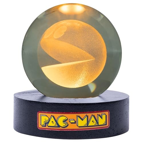 Fizz Creations Pac-Man Crystal Ball LED Nachtlampje - Retro Gaming Bureaulamp met USB-aansluiting