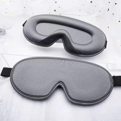 Everyday Crate ContourCloud 3D Sleep Mask For Travel, Blackout Rest & Pressure Free Comfort Gray