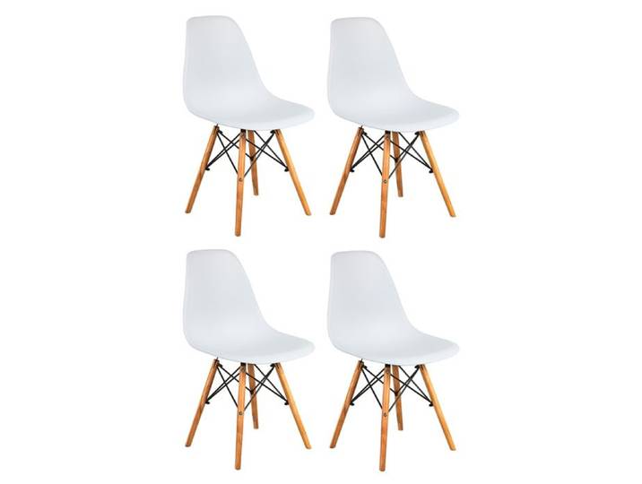 Aga 4x Chaises de salle à manger Blanches