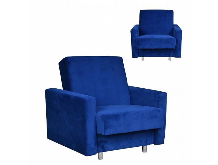 Family Meble Sessel Family Meble Schlafsessel Alicja klappbar mit Stauraum blau 97x95x93 c