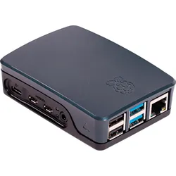 RASP 4 CASE BK - Gehäuse für Raspberry Pi 4, schwarz/grau