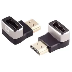 HDMI-A Adapter, 90° Winkel, 8K, Metall - Ausrichtung: unten