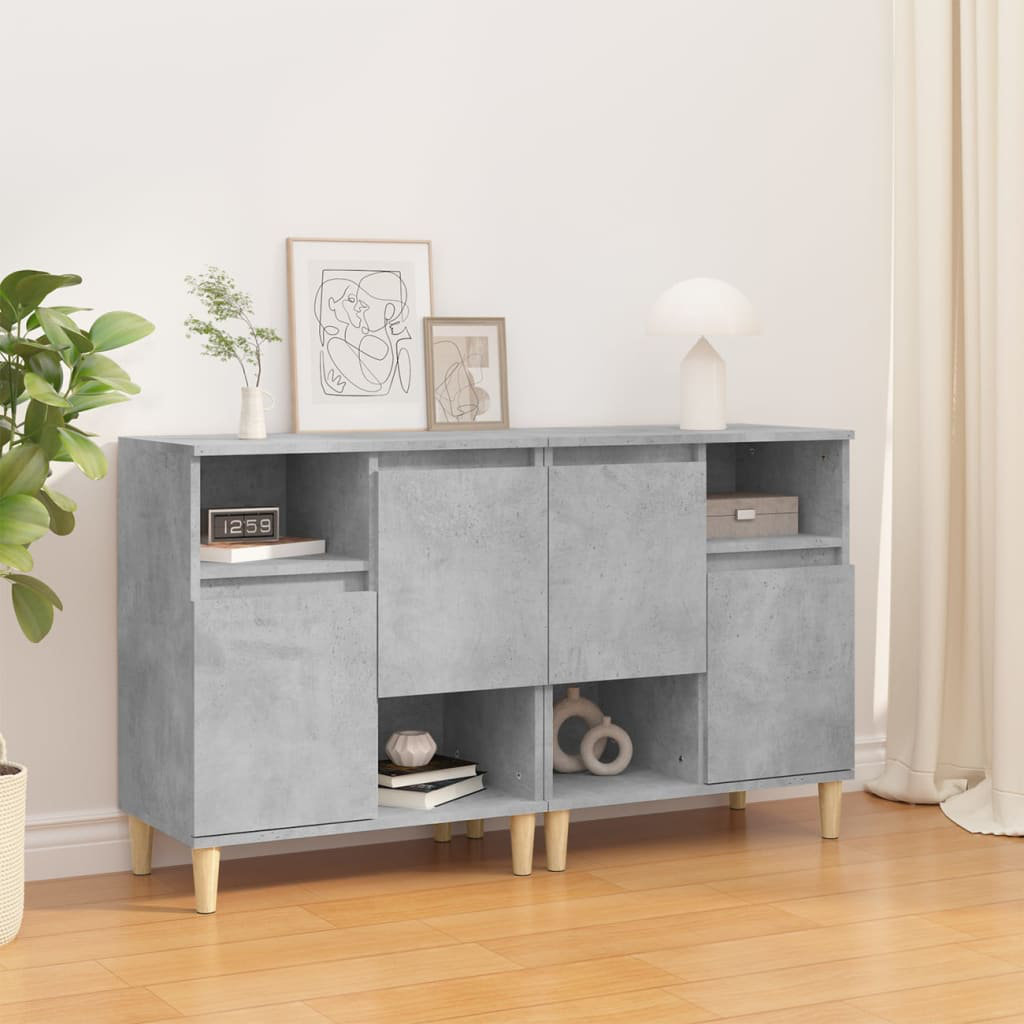 George Oliver Derron 60cm Sideboard Concrete Grey 70cm H X 60cm W X 35cm D