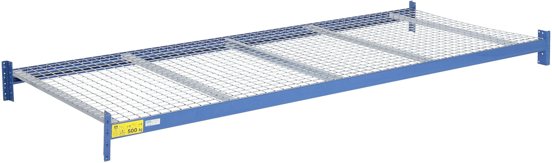 Bito Fachebene Weitspann Set / Gittersegment mit Unterzug B2200xT1100 mm, enzianblau (28809)