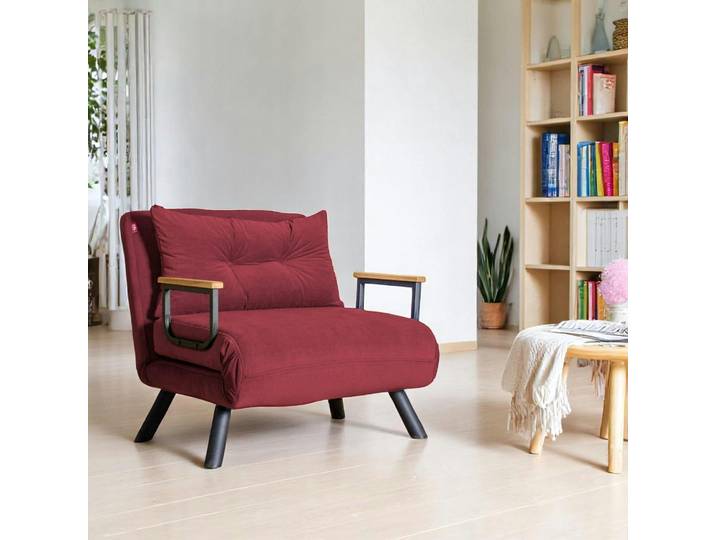Fauteuil convertible + coussin MODI - Bordeaux