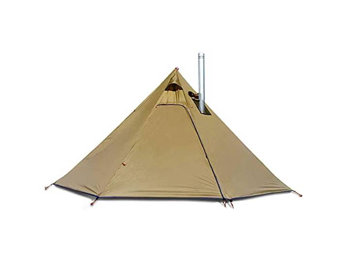 JTYX Pyramidenzelt Tipi Heiße Zelte mit Ofenlochfenstern Outdoor Camping Family Tipi Zelt für 2-4 Personen