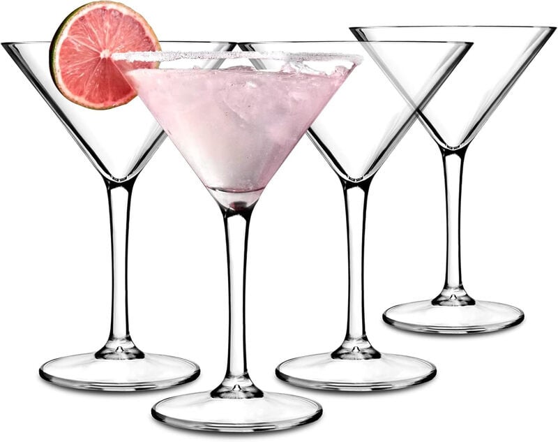 Alpina Martini glas set, 220 ml, transparant, 4 stuks