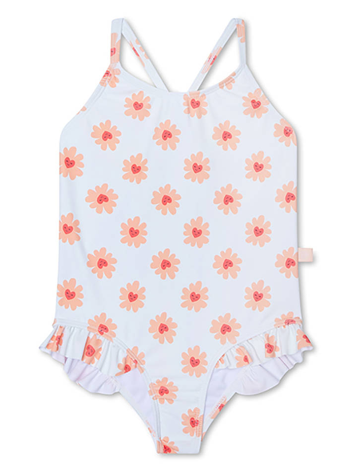 Swim Essentials Badeanzug ''Floral Love" in Weiß - 86/92