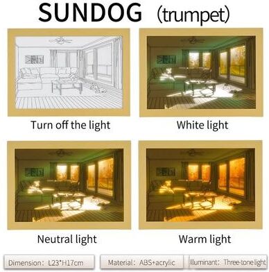 Uplifted Goods Minimalist Luminous Bedside Art Light For Elegant Ambient Lighting dog Size In The Sun