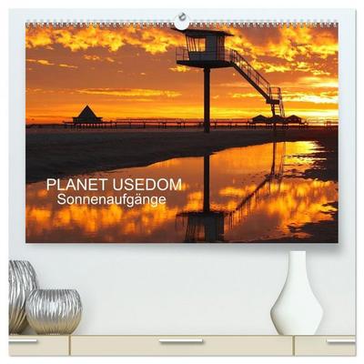 PLANET USEDOM Sonnenaufgänge (hochwertiger Premium Wandkalender 2026 DIN A2 quer), Kunstdruck in Hochglanz